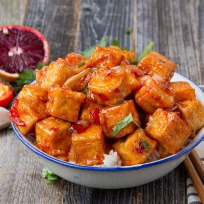  Spicy Blood Tofu: Ein würziges Fest für die Sinne mit cremiger Textur und scharfem Kick!