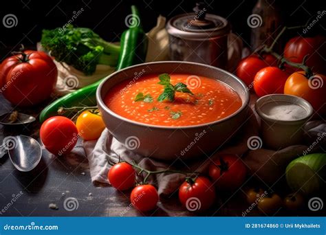  Gazpacho Andaluz - Eine erfrischende Symphonie aus Sommergemüse und aromatischem Olivenöl!